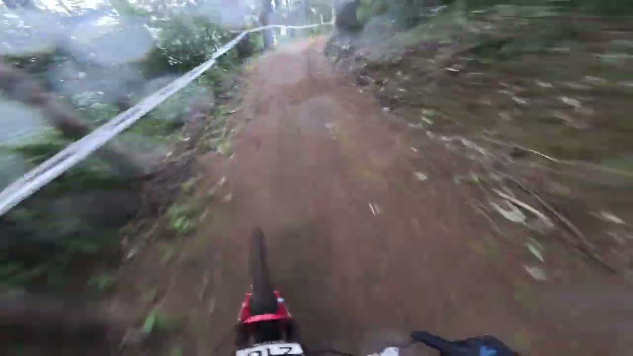 Downhill nationals u19 2nd place race run