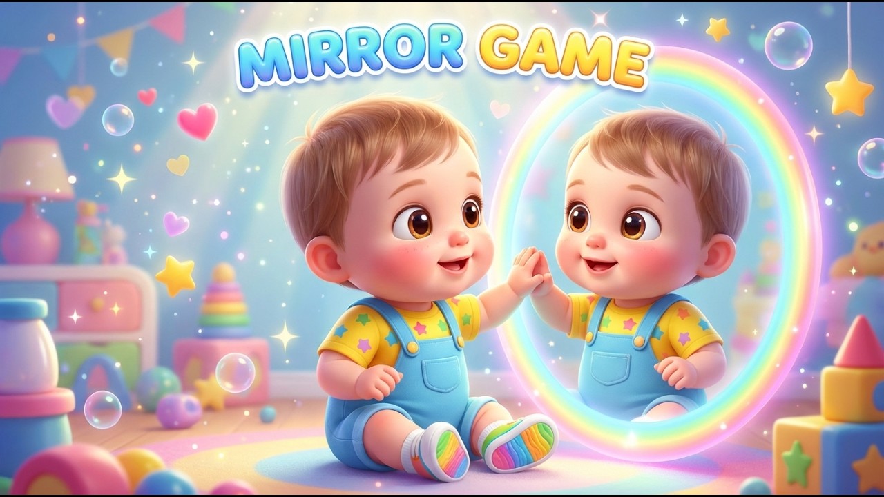 Mirror Mirror Baby 😄🪞 | Fun Learning Nursery Rhyme for Toddlers & Kids