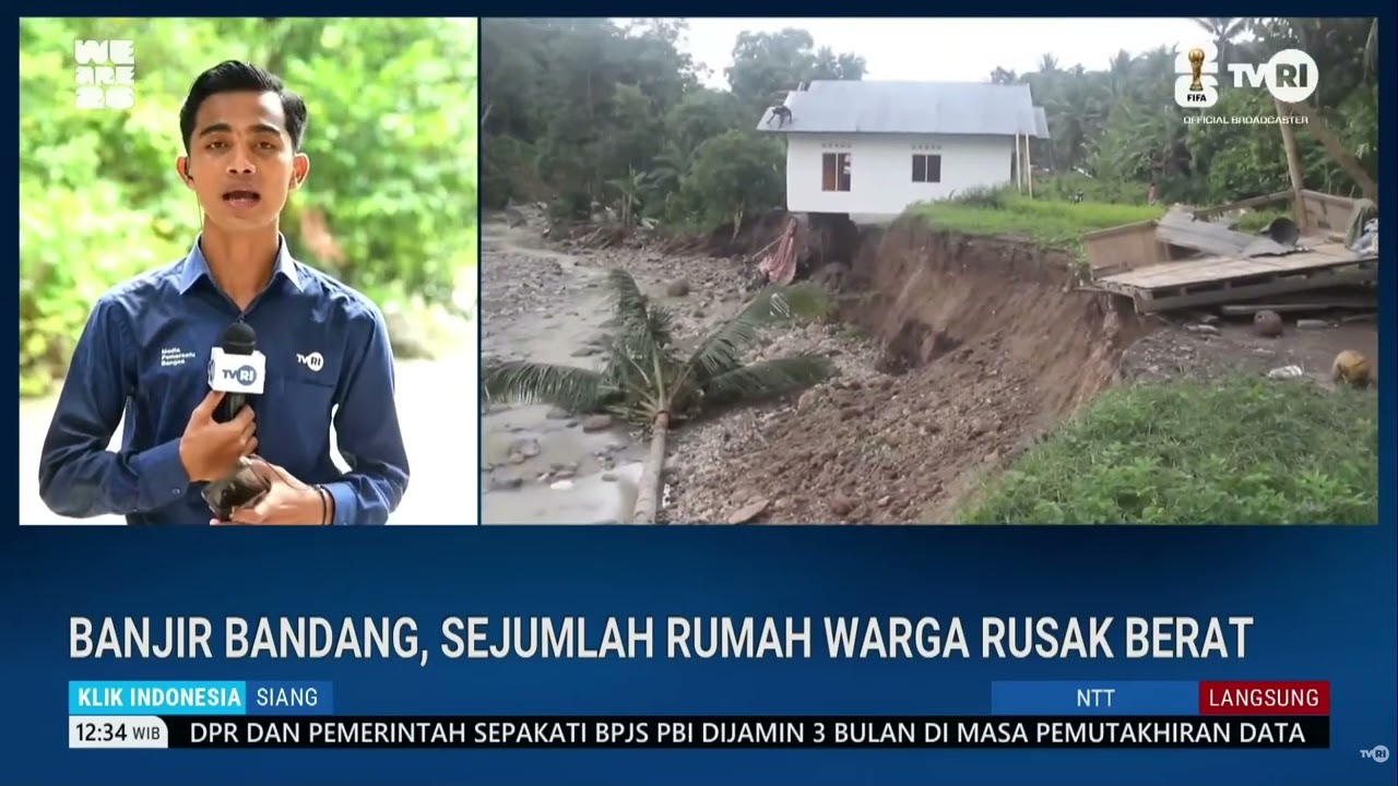 Banjir Bandang, Sejumlah Rumah Warga Rusak Berat di NTT
