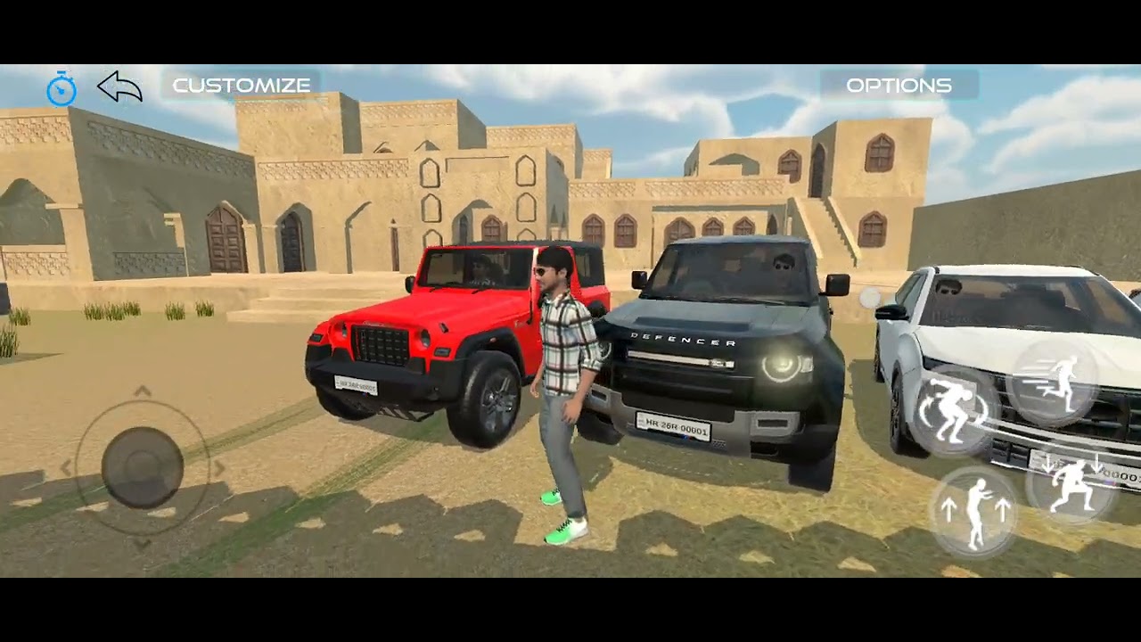 Itni gadi hai lekin creta fas gyi 😱😭...#gaming #scorpio #defender #creta #car #games 