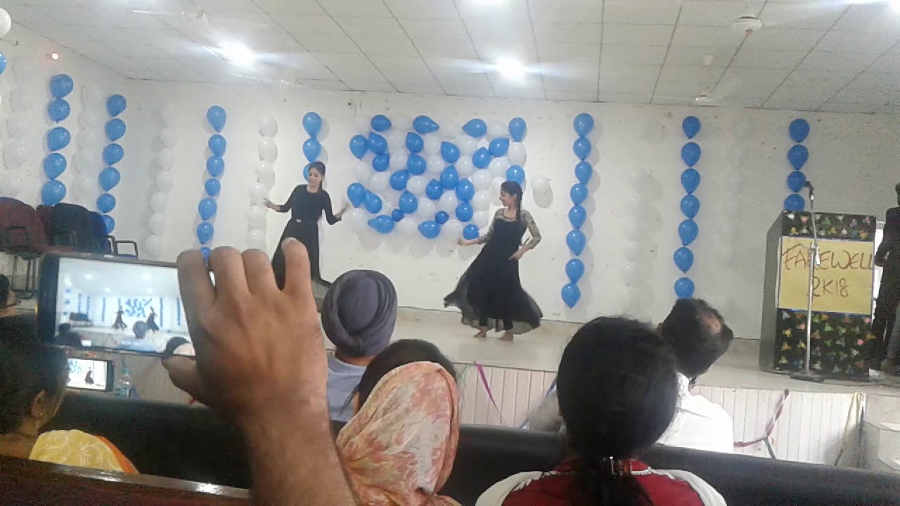 Mahak and jassi dance during farewell party  at degree college poonch 09  04  2018
