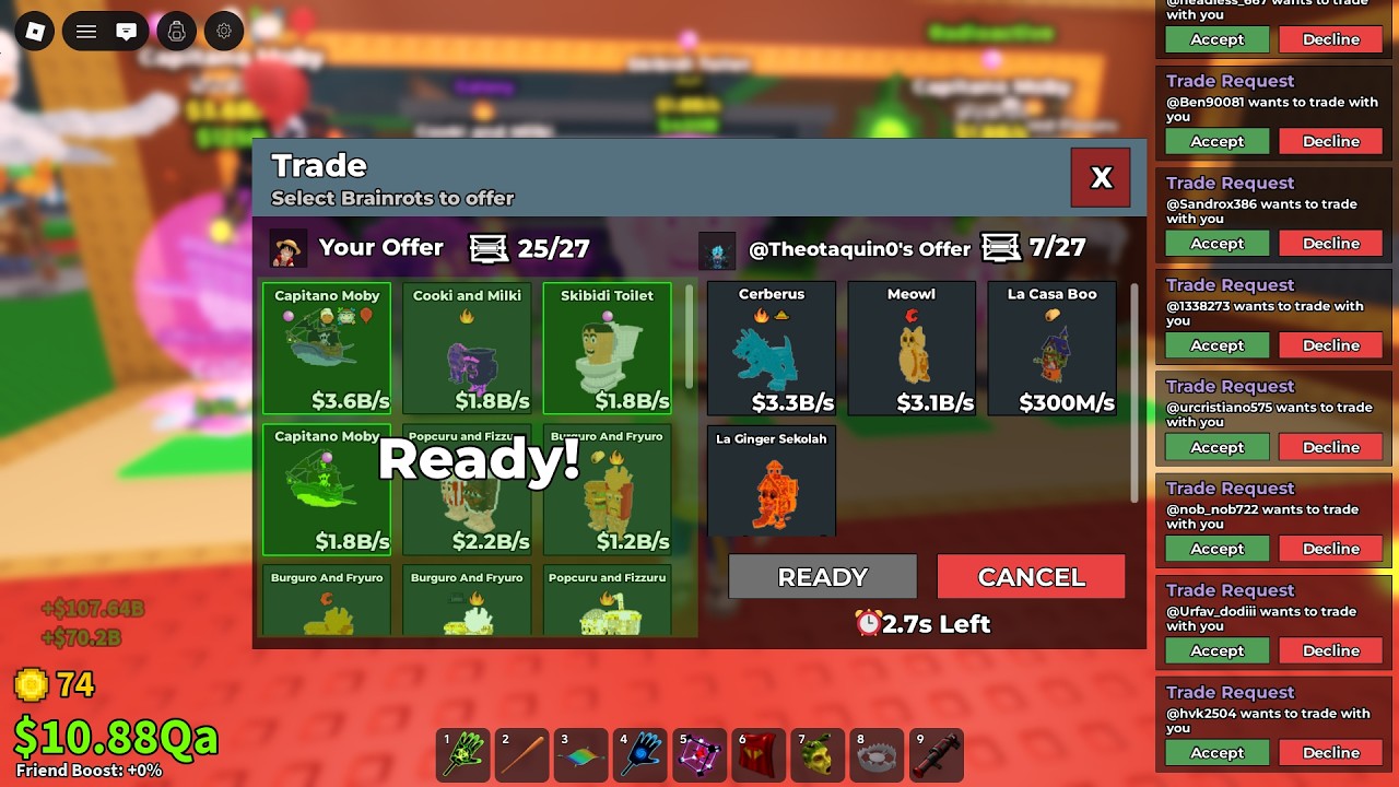 Trying to Trade My OG Brainrot in Steal a Brainrot