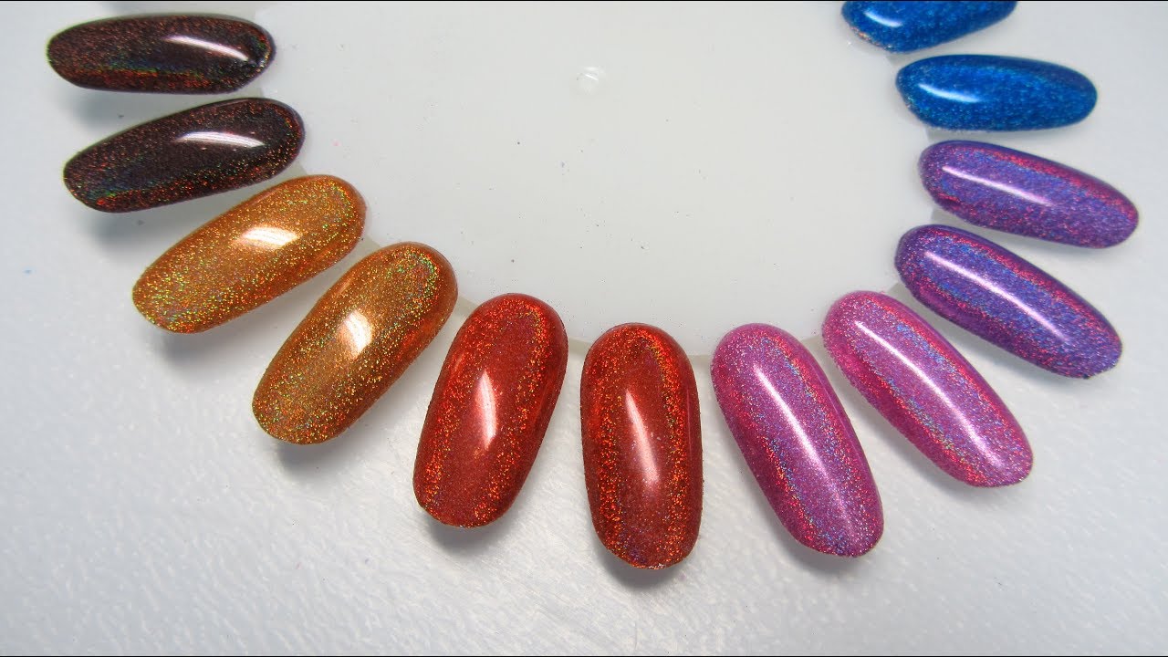 Holo nails - Nowe kolory efekty holo na paznokciach Indigo - Holograficzne paznokcie