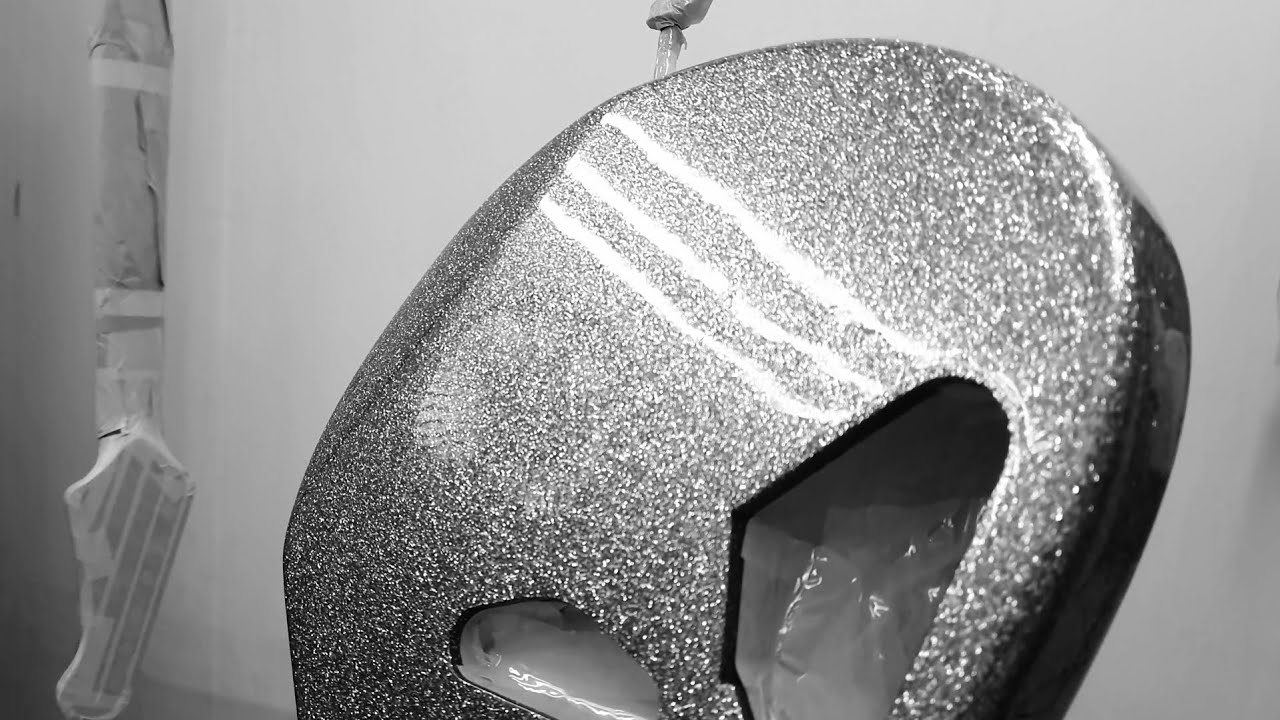 Pintura Silver Sparkle em Corpo Yamaha que ia para o Lixo!!!!!!🫨🫨