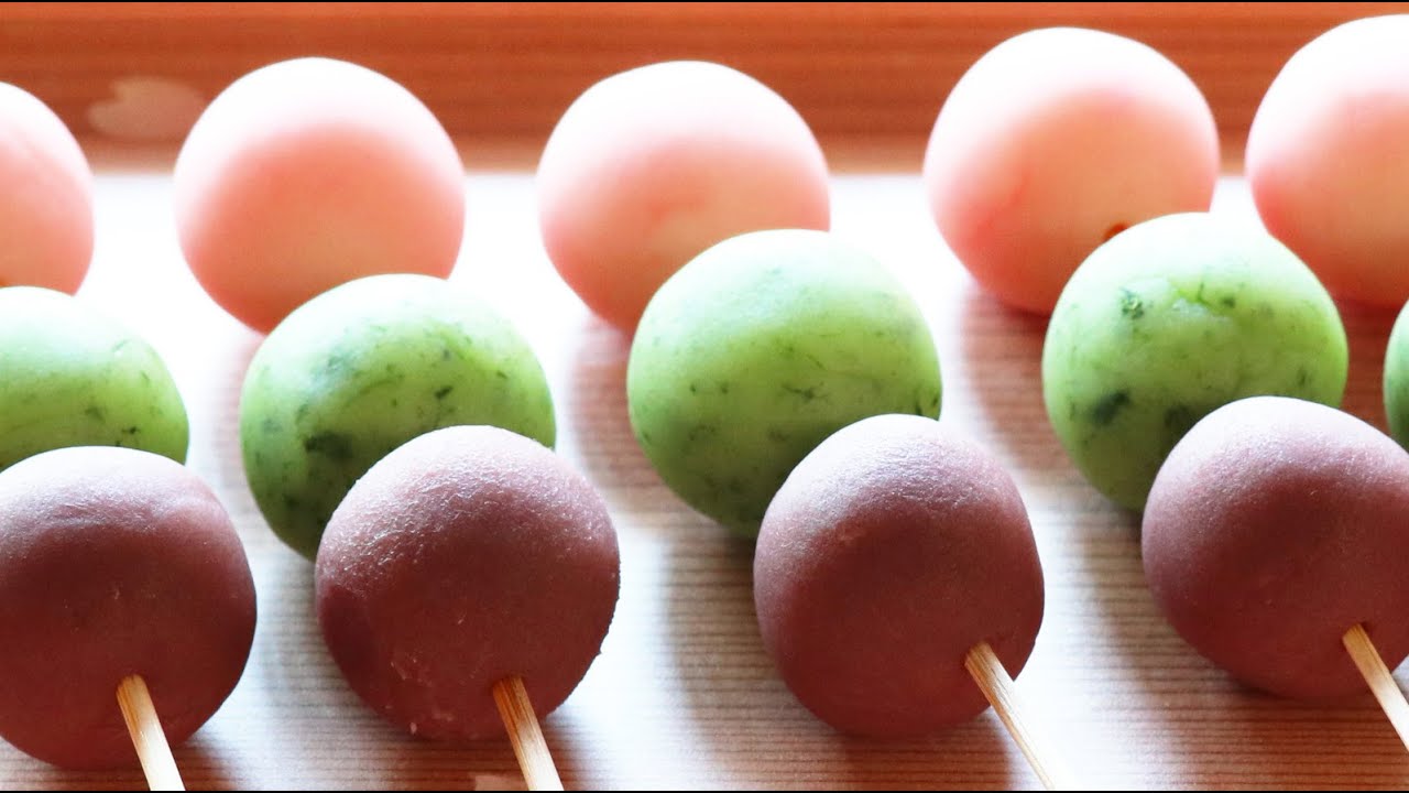 花見団子/三色団子　こなし製　の作り方【茶道　和菓子生活】