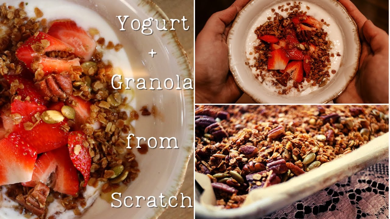 How to Make the BEST Homemade YOGURT + GRANOLA | Easy Recipes