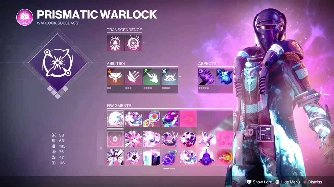 The best Prismatic getaway artist Build for Warlock Destiny 2.