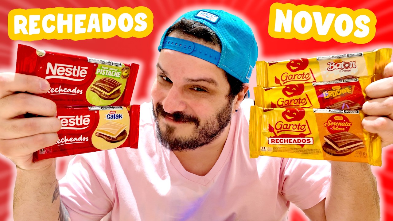 PROVANDO OS NOVOS CHOCOLATES RECHEADOS DA NESTL&Eacute; E GAROTO