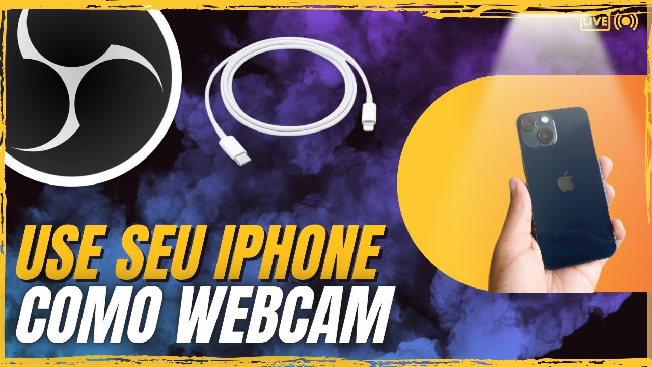 Como usar o Iphone de WebCam apenas com um cabo USB. #streaming #lives #iphone #comofazer #facil