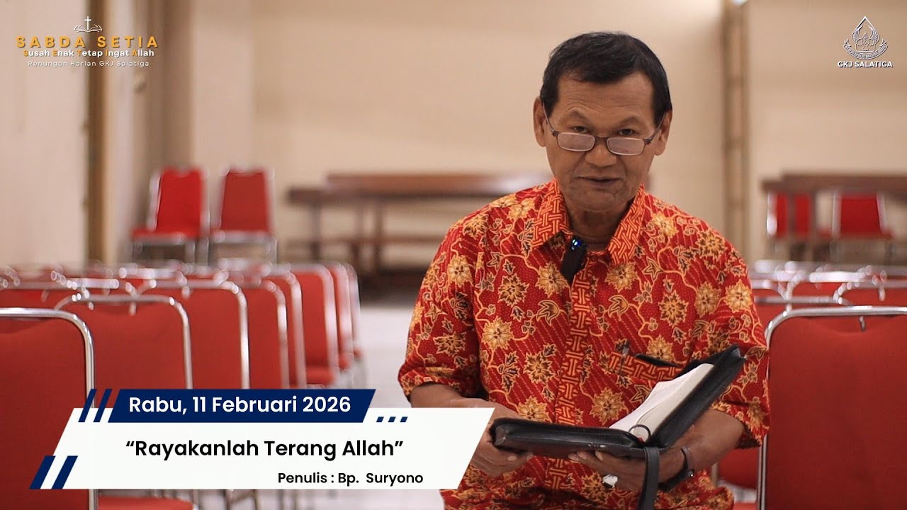 Sabda SETIA Rabu 11 Februari 2026 - Renungan Harian GKJ Salatiga