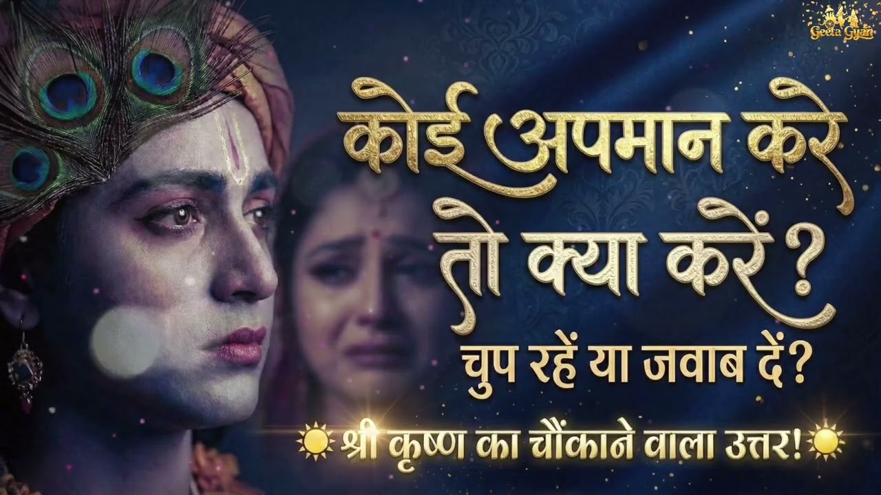कोई अपमान करे तो क्या करें? | चुप रहें या जवाब दें? – कृष्ण उपदेश | Geeta Gyan | धार्मिक ज्ञान