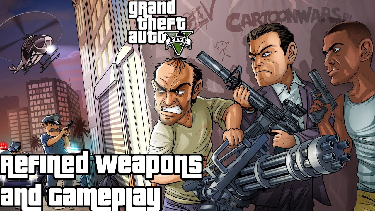 GTA 5 PC Mod Showcase - Refined Weapons and Gameplay | 1080p 60fps