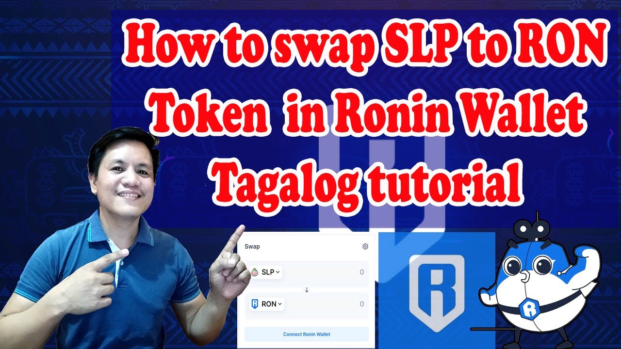 How to swap SLP to RON Token in Ronin Wallet-Tagalog tutorial