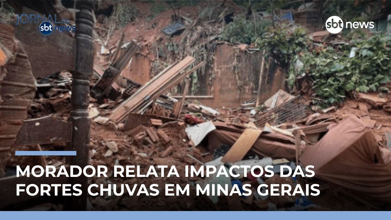 Morador de Juiz de Fora relata grandes prejuízos após chuvas | #JornaldoSBTNews
