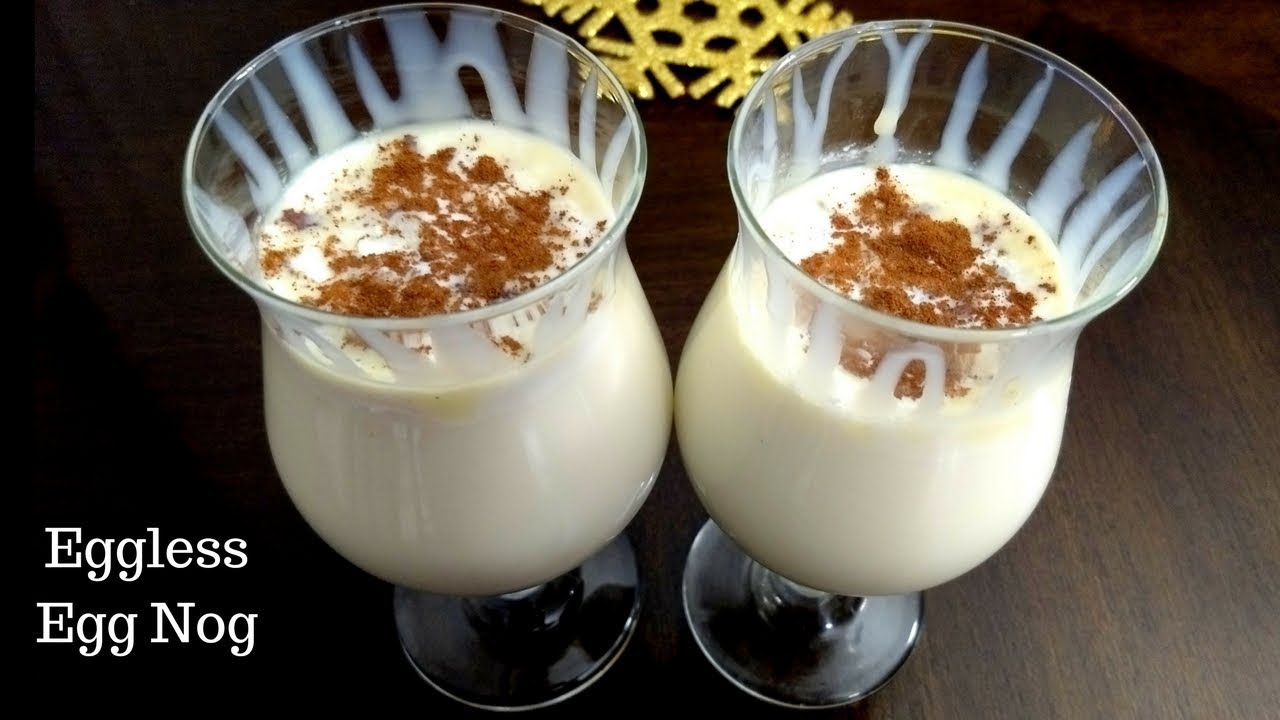 Eggless Egg Nog Recipe | How To Make Eggless Egg Nog | Christmas Recipes