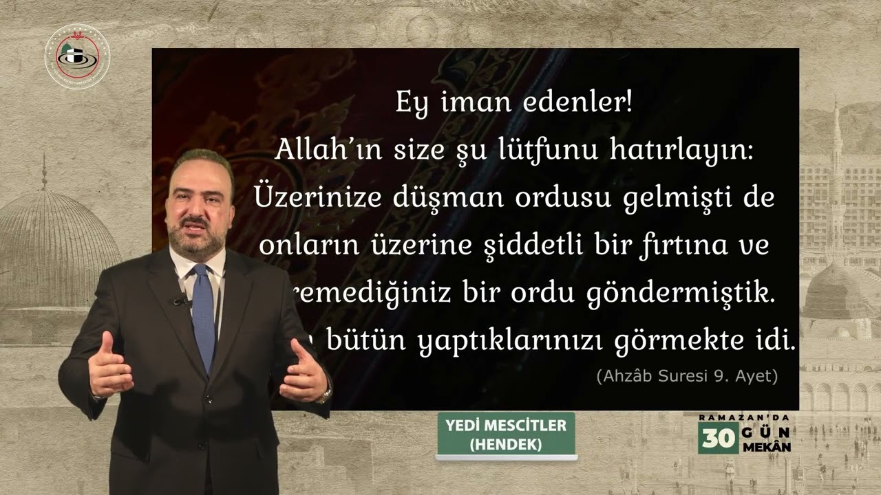Yedi Mescitler (Hendek) Dini Yayınlar Genel Müdürü Doç. Dr. Fatih Kurt
