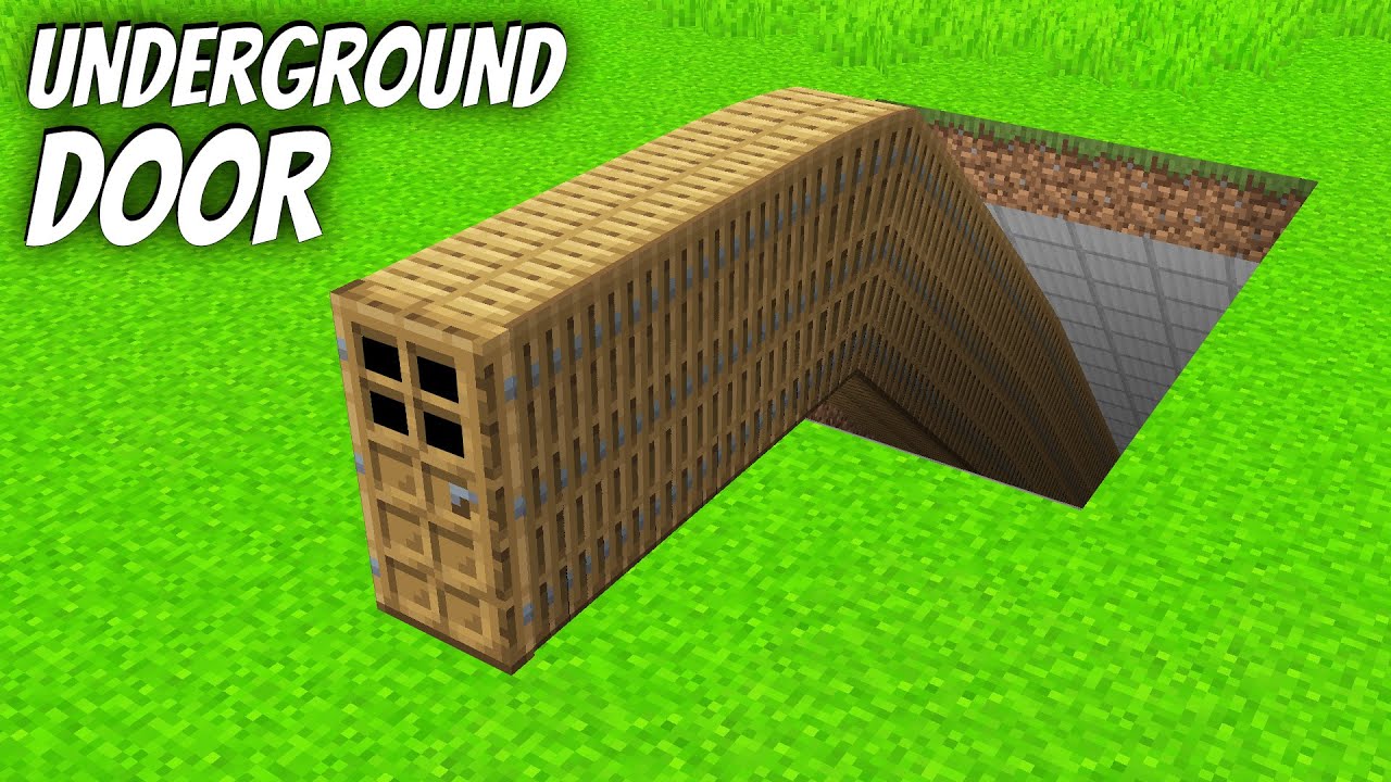 I found a UNDERGROUND DOOR in Minecraft ! What's INSIDE the LONGEST DOOR !
