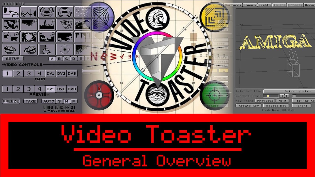 NewTek Video Toaster General Overview Demo on Commodore Amiga