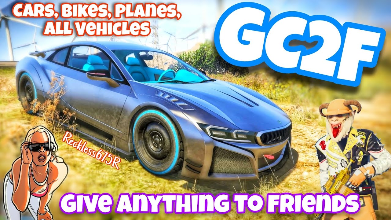 EASY 🚨 MOC GC2F 🚘 GCTF GLITCH 😎 GTA5 ONLINE GIVE CARS ANYTHING TO FRIENDS 💯 GTA CARS PLANES FOR FREE