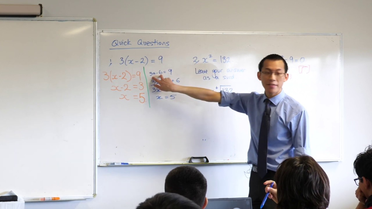 Solving Equation Problems (1 of 3: Reviewing abstract equations)