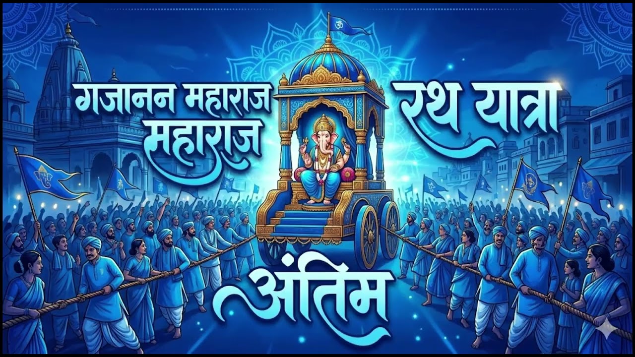 Gajanan Maharaj Rath Yatra Anthem#GajananMaharaj#RathYatra #GanGanGanatBote#Shegaon#DevotionalAnthem