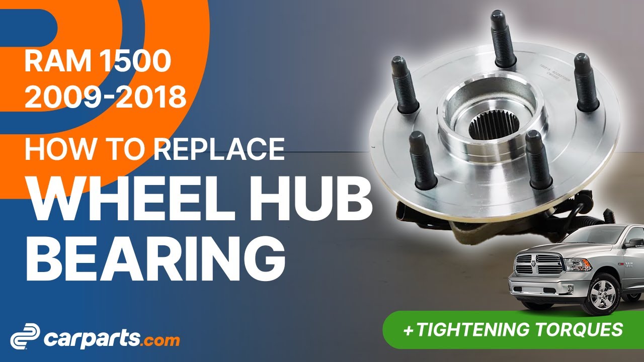 How to replace the Front Wheel Hub Bearing 2009-2018 Dodge RAM 1500 🚗