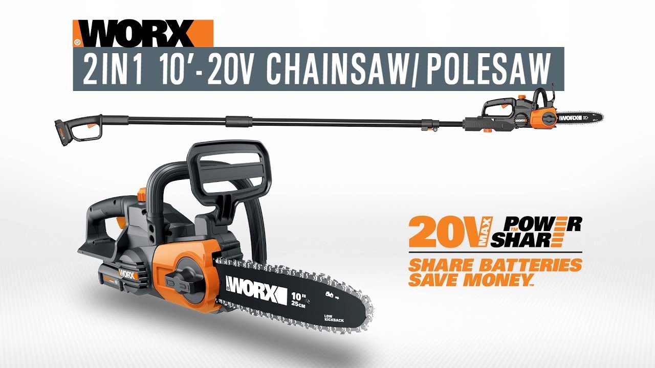 Dr. Frank - WORX Chainsaw-Polesaw (b-roll)