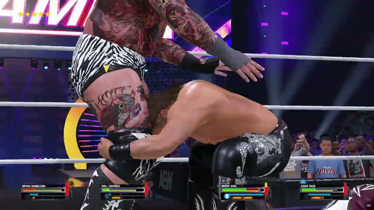 AEW N1C MATCH FOR WORLD TITLE WWE 2K25 UNIVERSE MODE PC MODS