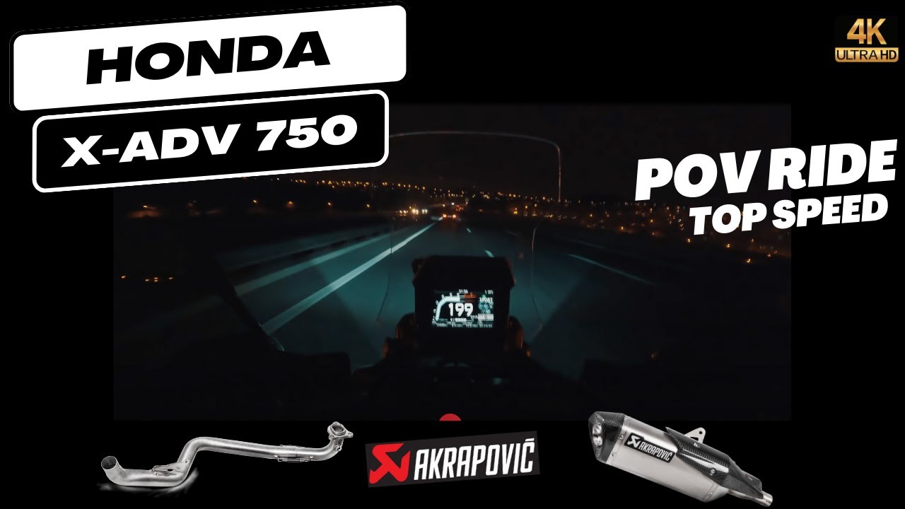 🇵🇹 Honda X-ADV 750 Full Akrapovic Exhaust | Hitting 199 km/h Top Speed