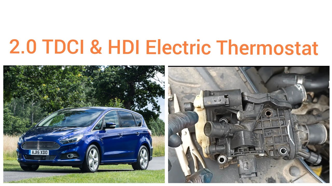 Замена электрического термостата Ford S Max 2.0 Tdci P0113 P012F P0217P26A6 P0118