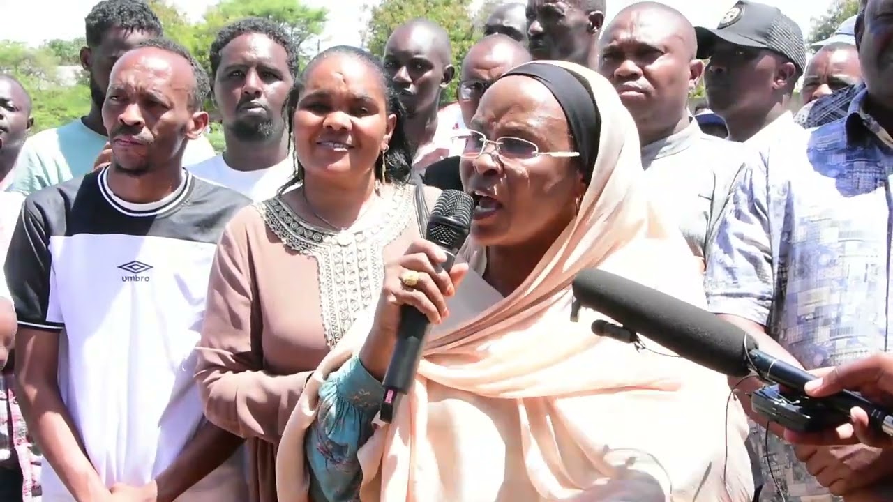Fatuma Dhulo visits Isiolo stadium after protest by youths