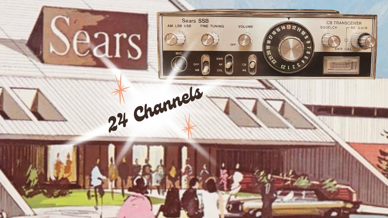 RARE 24 Channel Sears CB Radio from 1976 (VINTAGE CB RADIO)