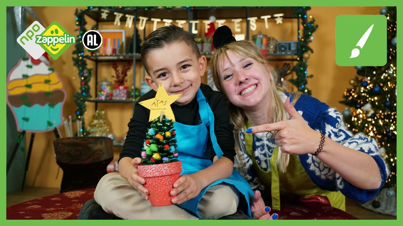 Een kerst-naam-boompje voor bij het Kerstdiner 🍲 | KERST🎄 KNUTSELFEEST | NPO Zappelin