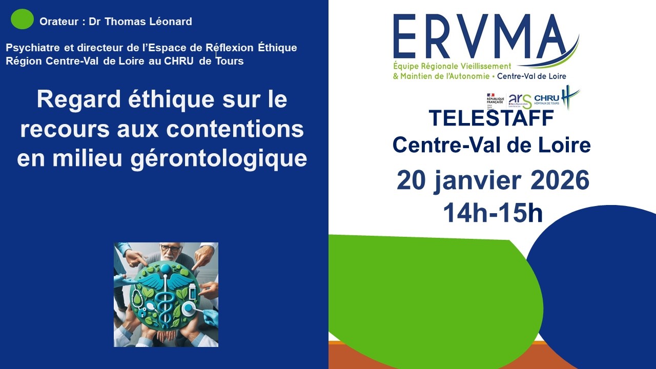 Téléstaff régional  « Recours aux contentions dans le milieu gérontologique » (20/01/2026)