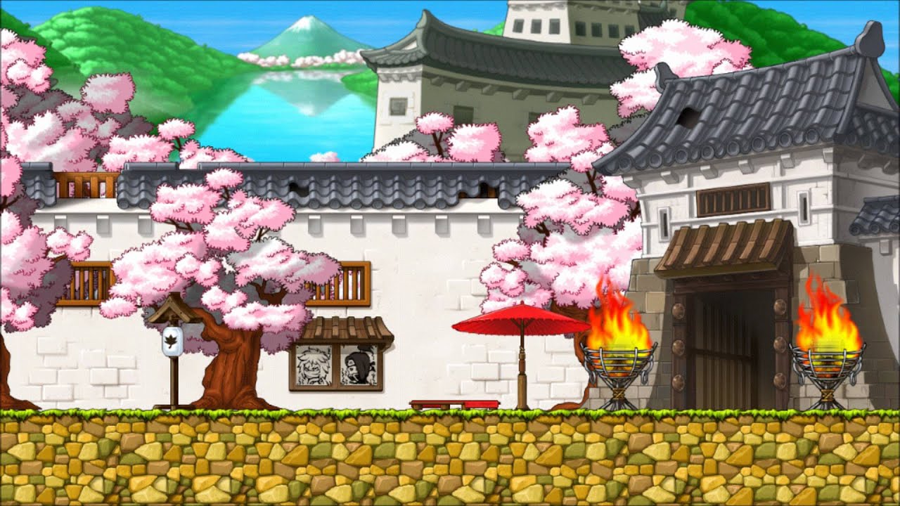 [MapleStory BGM] Ninja Castle: Castle Outside