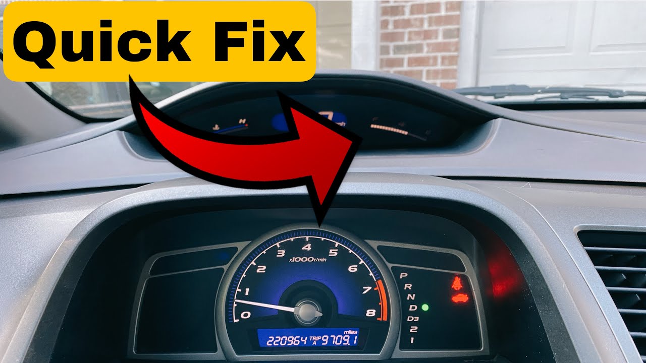Быстрое решение проблемы с перевернутым указателем уровня топлива на Honda Civic 8-го поколения!