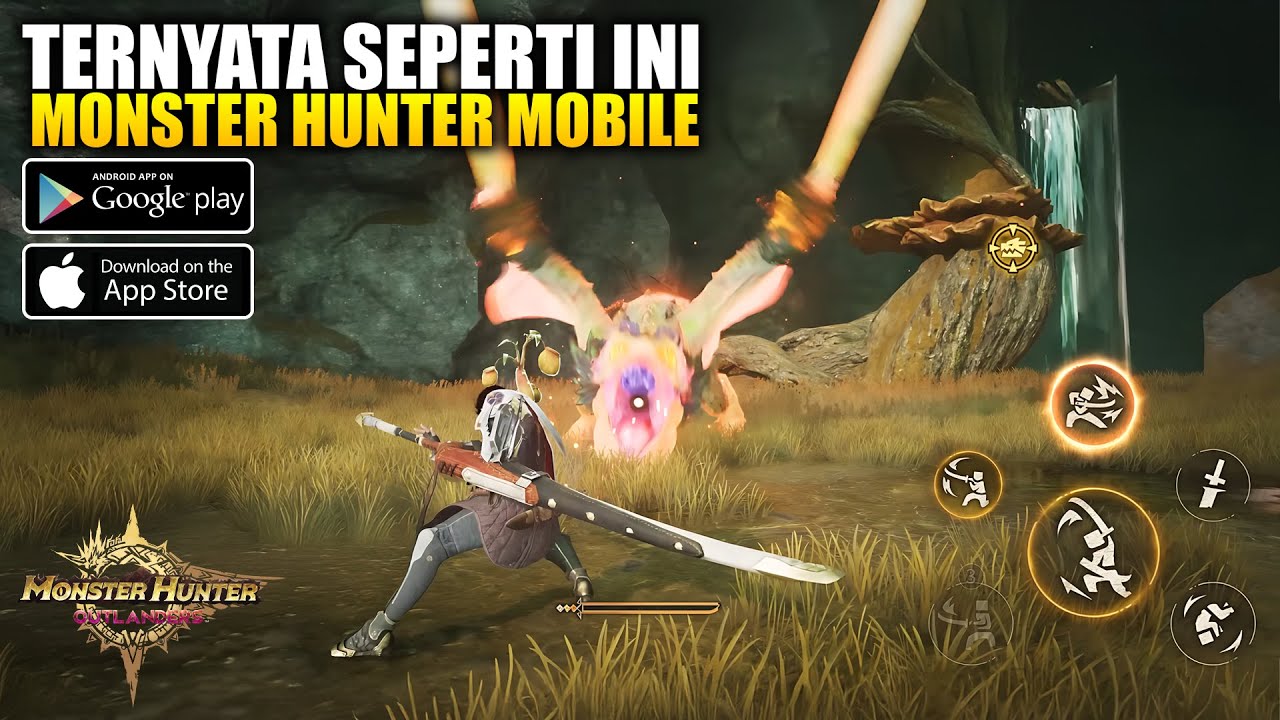 Ух ты! Новейшая мобильная игра Monster Hunter просто потрясающая! - Monster Hunter Outlanders (Mo...