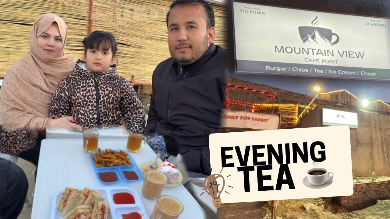 MOUNTAIN ⛰️ VIEW || CAFE || TEA ☕️ POINT || MARIABAD ||EVENING TEA WITH FAMILY || FAMILY VLOG ✌️