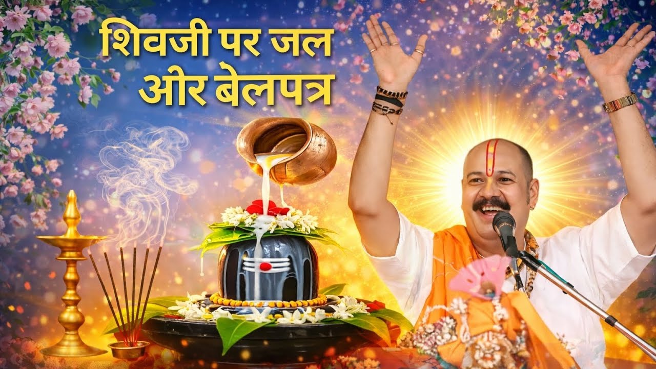 शिवजी पर बेलपत्र और जल क्यों और कैसे चढ़ाते हैं🔱📿#pandit_pradeep_ji_mishra 