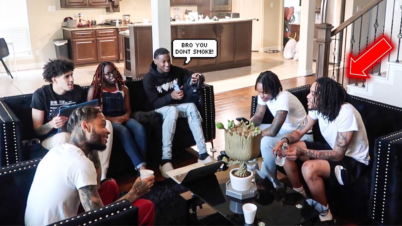 ROLLING UP IN FRONT THE GANG TO SEE THERE REACTION PRANK !