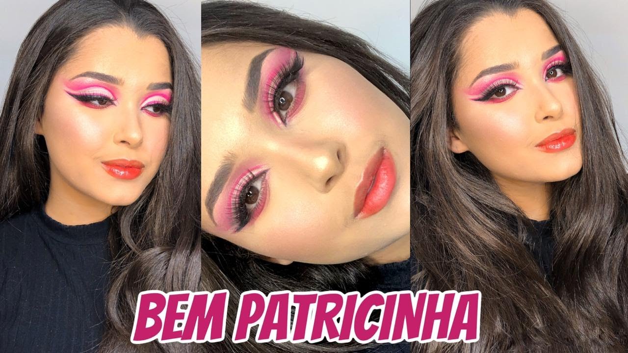 MAKE ROSA BEM PATRICINHA COM CUT CREASE ABERTO | Marya Rezende
