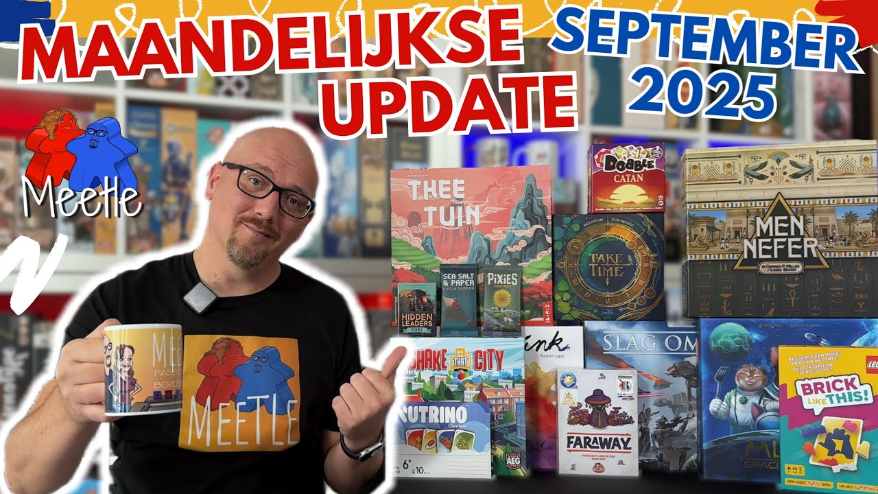Maandelijkse Bordspellen Update - SEPTEMBER 2025 bij Meetle 🥳