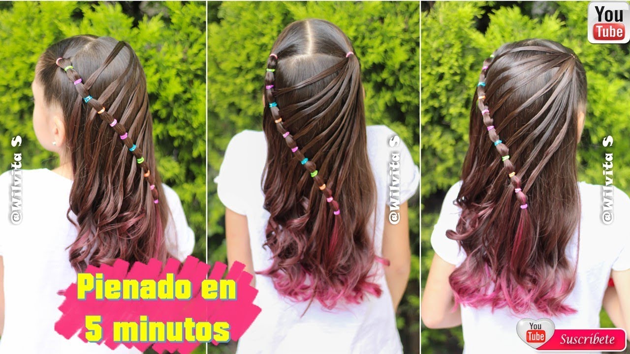 💕  PEINADO F&Aacute;CIL EN 5 MINUTOS! &bull; Easy 5 MINUTE Hairstyle | Wilvita 💕