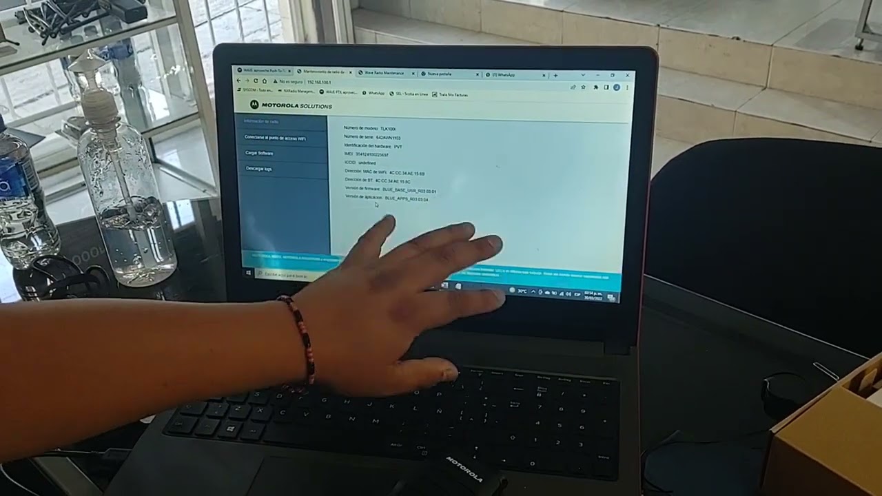 TLK100 de Motorola configuración WiFi