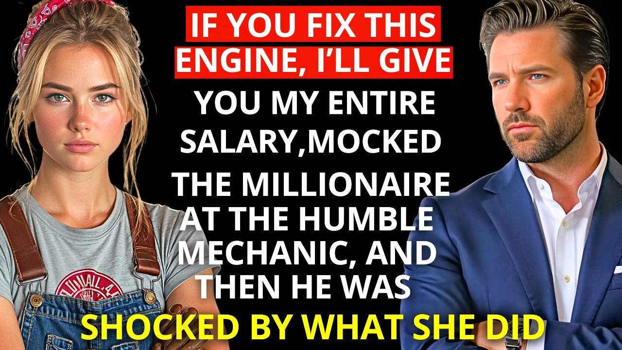 if you fix this ENGINE, i’ll give you my entire SALARY,mocked the MILLIONAIRE at the humble MECHANIC