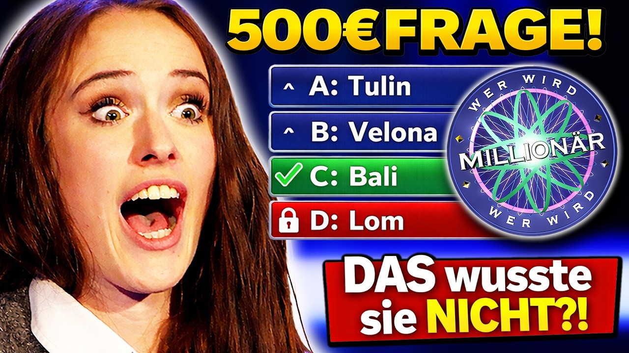 DUMME ZUSCHAUERIN bei WER WIRD MILLIONÄR?