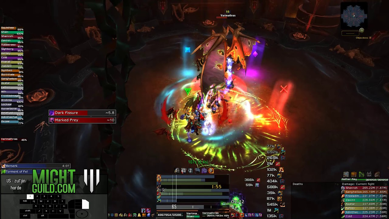Might - Antorus - Heroic Varimathras || Survival Hunter PoV