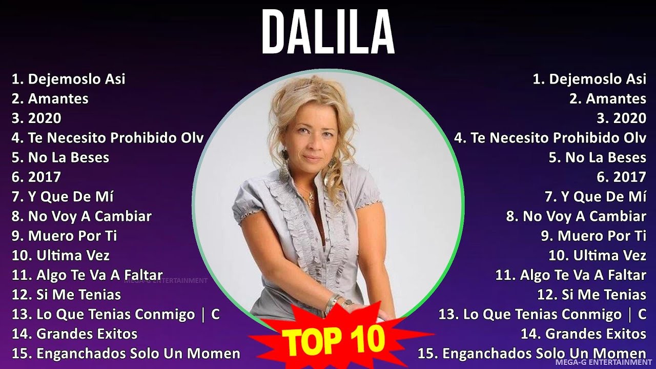 D a l i l a MIX Grandes Exitos, Best Songs ~ Top Latin Music