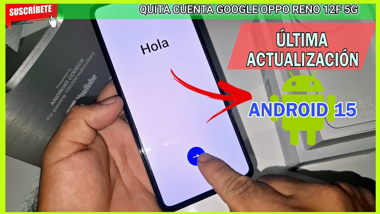 como quitar cuenta google de OPPO RENO 12F 5G ULTIMA ACTUALIZACIÓN 2025