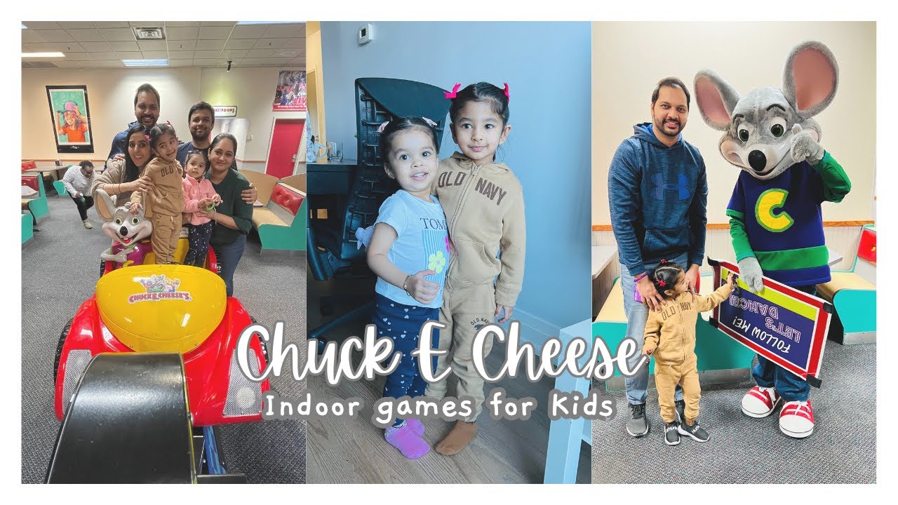 Family fun at Chuck E Cheese/ Indoor activities and games for kids
